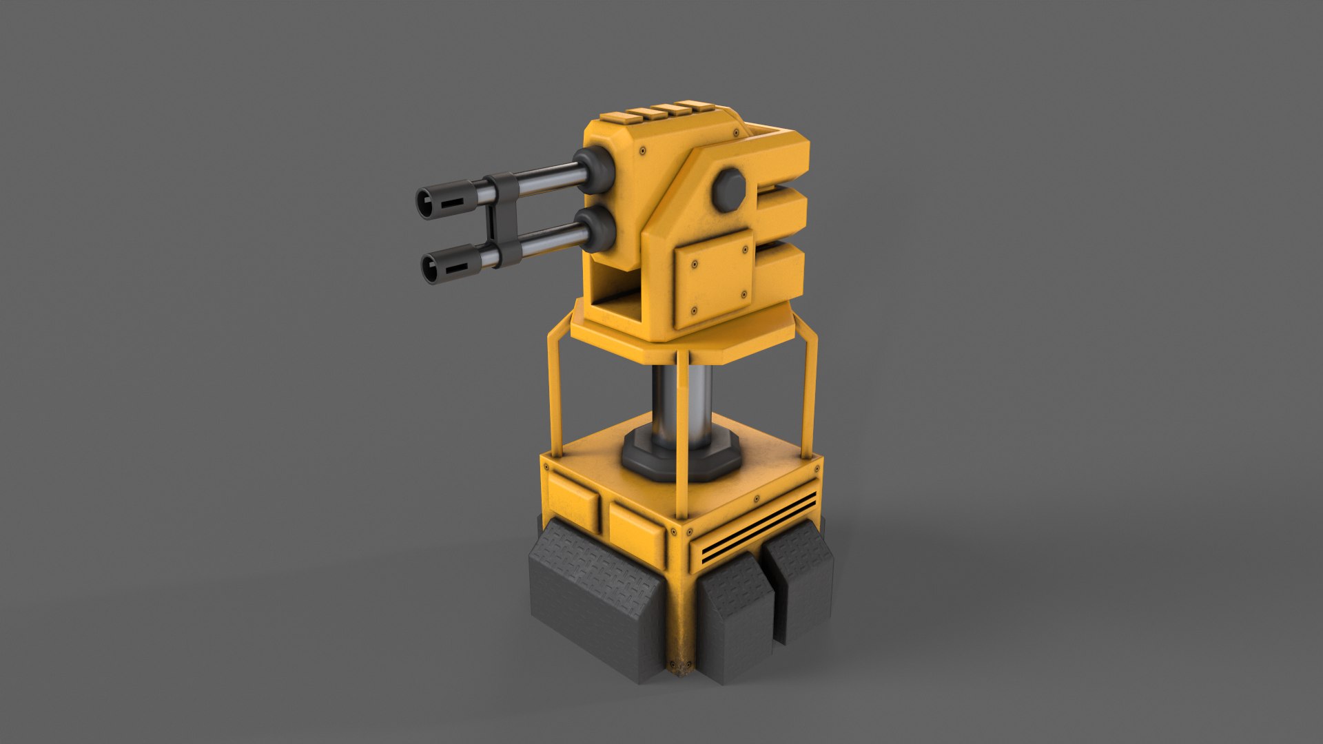 PBR Turret Gun 02 Yellow 3D model https://p.turbosquid.com/ts-thumb/P5/tuAdzp/Wp/2_05/png/1775524668/1920x1080/fit_q87/391dad58e543818bb398a0d4ab08762f8449a364/2_05.jpg