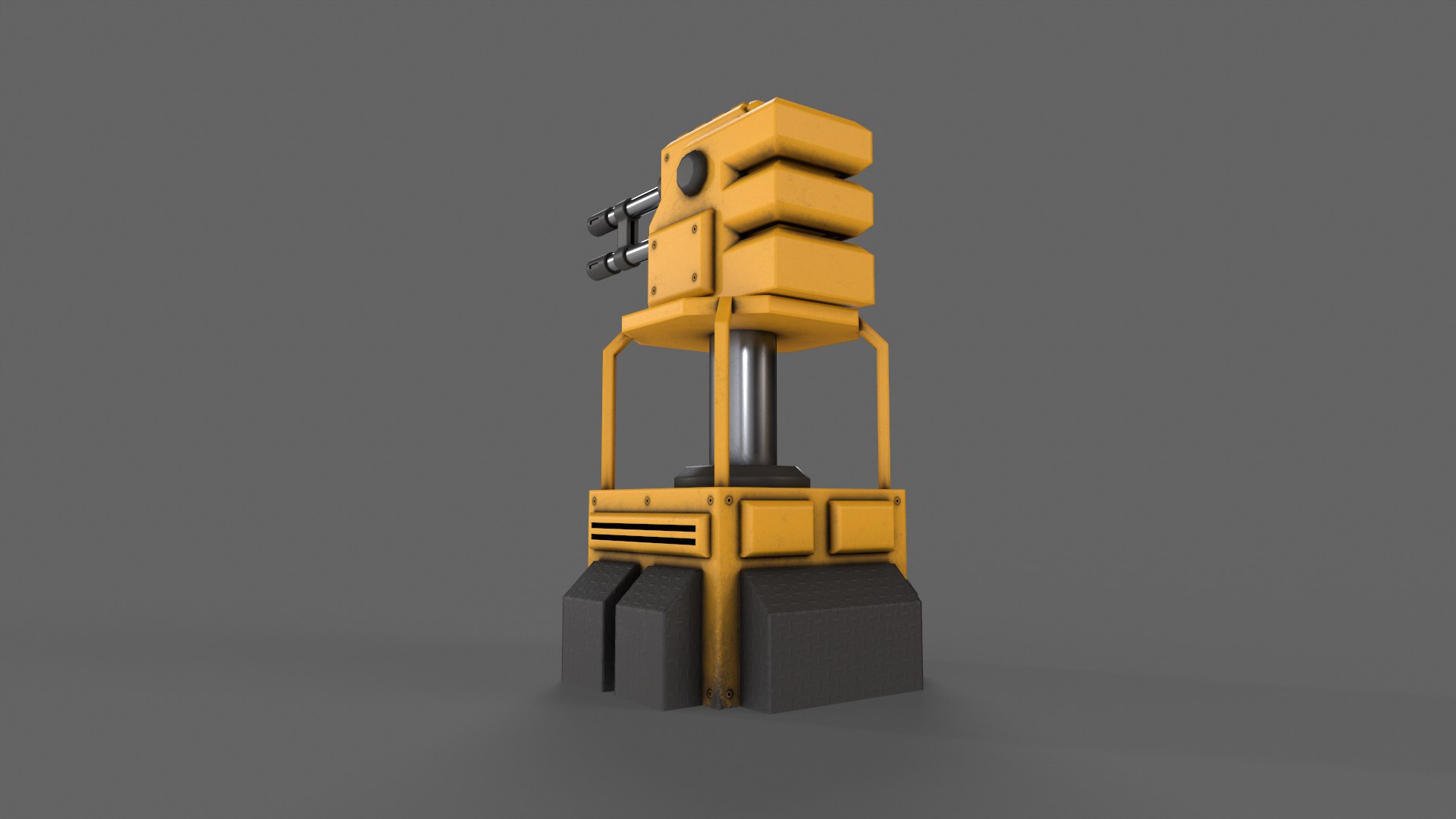 PBR Turret Gun 02 Yellow 3D model https://p.turbosquid.com/ts-thumb/P5/tuAdzp/iy/2_11/png/1775524673/1920x1080/fit_q87/3d02fef670f6e307e2322109191209d854ec333e/2_11.jpg