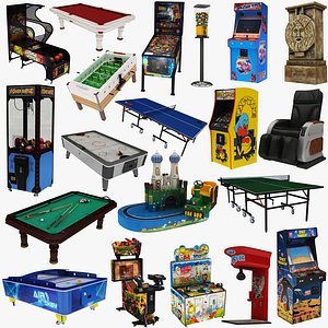 3D Big Arcade Game Machine Collection 20 in 1 model