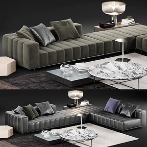 3D minotti freeman tailor sofa