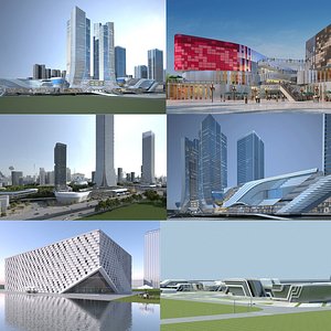 3D model Modern Building Collection 11