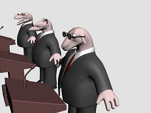 3d model pork security officer