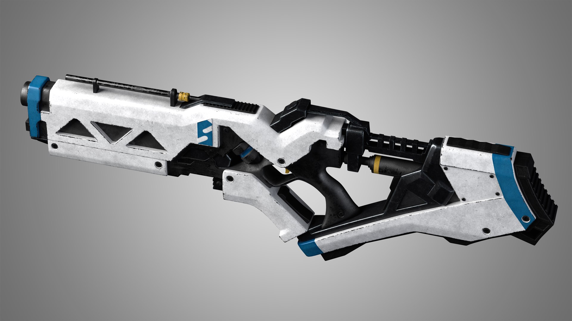 3D Sci-Fi Rifle 02 Model - TurboSquid 1990615