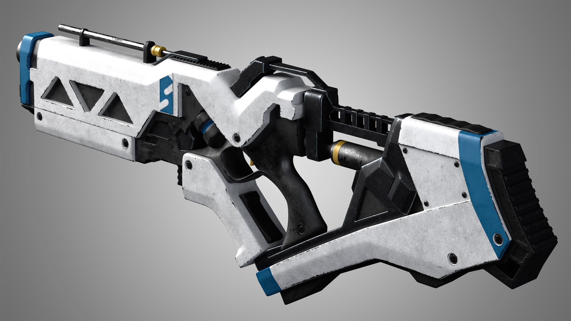 3D Sci-Fi Rifle 02 Model - TurboSquid 1990615