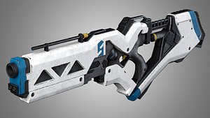 3D Sci-Fi Rifle 02 model