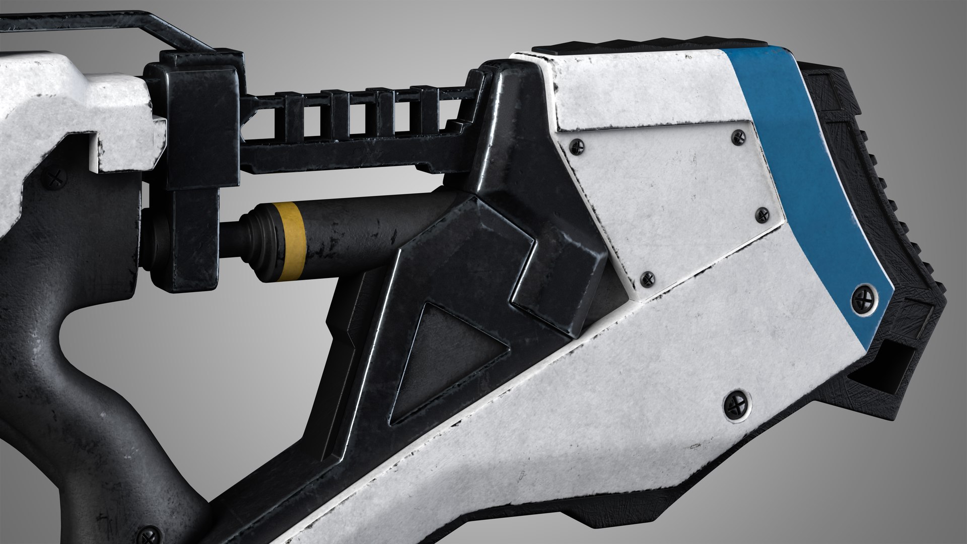 3D Sci-Fi Rifle 02 Model - TurboSquid 1990615