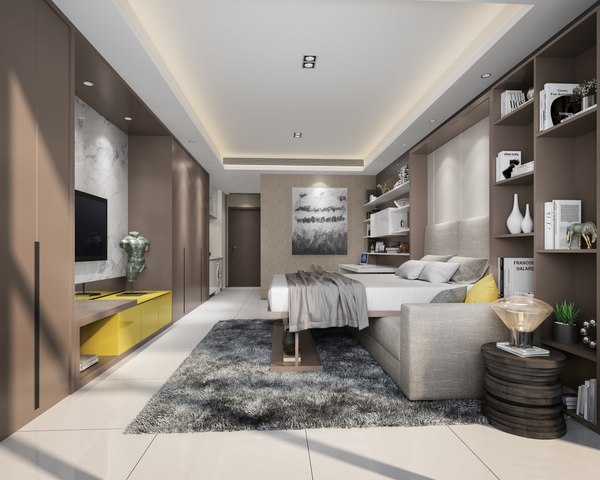 3D Collection of Modern living room - full furniture 24 model