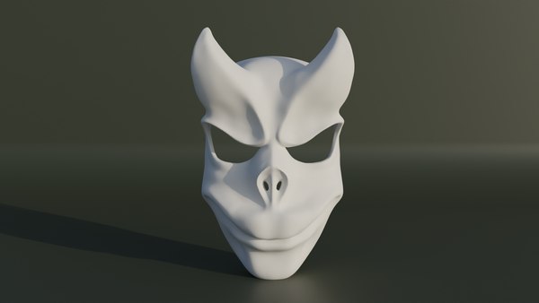 3D Devil Face Mask - Pig Cosplay Mask 3D print model model - TurboSquid ...