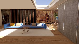 3D laos Living Room model