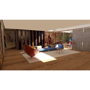 3D laos Living Room model
