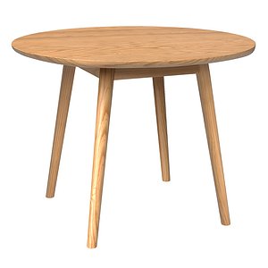 Dion Parquet Round Dining Table 3D model