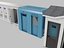 Modelo 3D de la colección de inodoros portátiles modulares