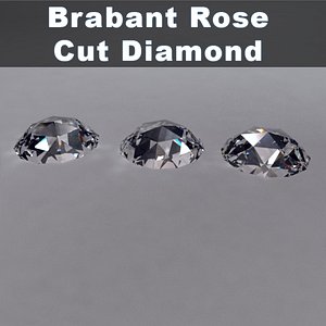 brabant rose cut diamond 3d model