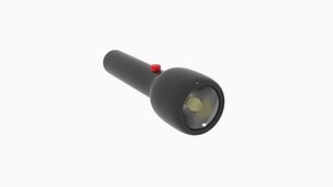 3D flashlight button model