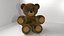 Oso de peluche esponjoso relleno marrón