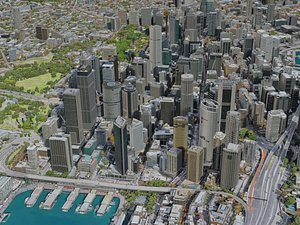 3D sydney city