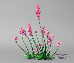 3d model of cartoon flower