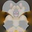 Cartone animato realistico 3D pastore tedesco stilizzato PBR