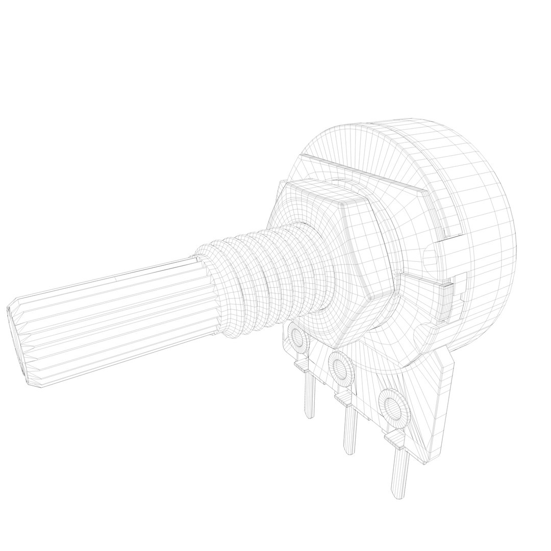 Potentiometer Pot 3D Model - TurboSquid 1700036