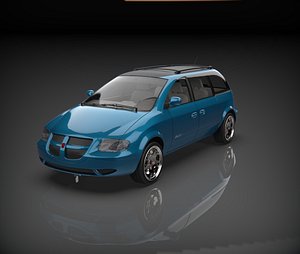 dodge caravan van 3D model