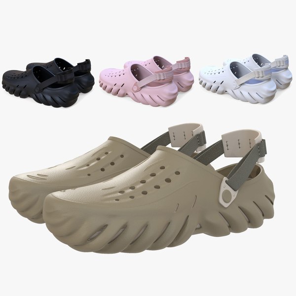 Crocs Echo Clog Shoes 3D 모델 - TurboSquid 2063497