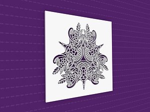 mandala cnc 3D model