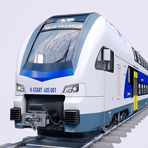 Stadler KISS Double Deck Train 3D model