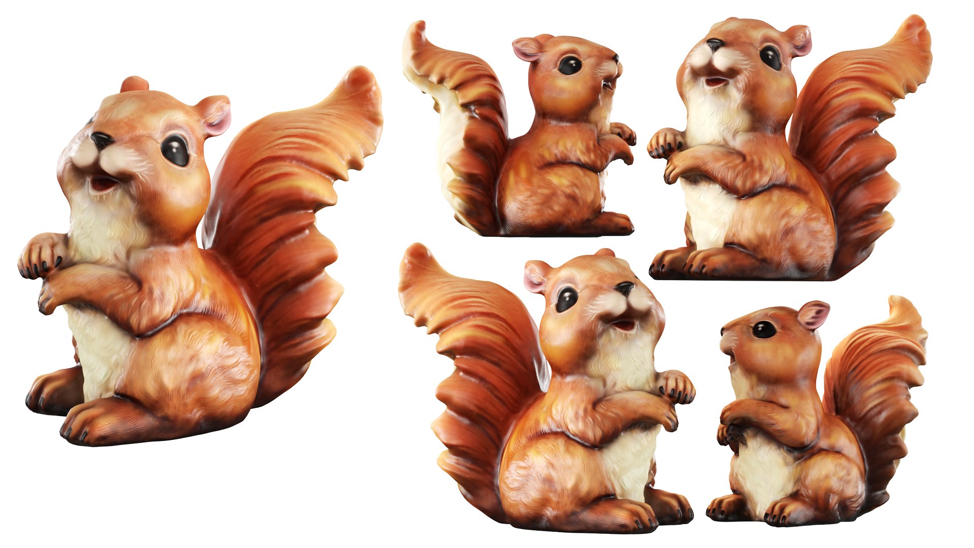 3D Model Squirrel Figurine - TurboSquid 2206752