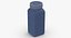 Frasco plástico quadrado 8 onças 240ml fechado