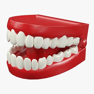 3D Chattering Teeth wind-up Toy model