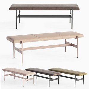 Modern Leather Daybench Bludot
