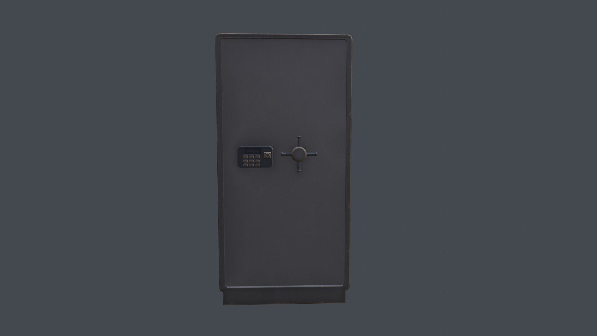 Metallic Safe Model - TurboSquid 2365886