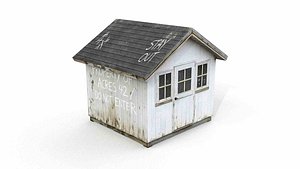 Rural Post-Apocalyptic Farm Shed 3D model