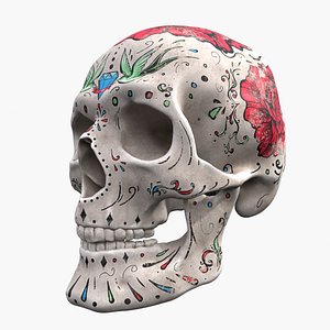 Mexican Sugar Skull 3D