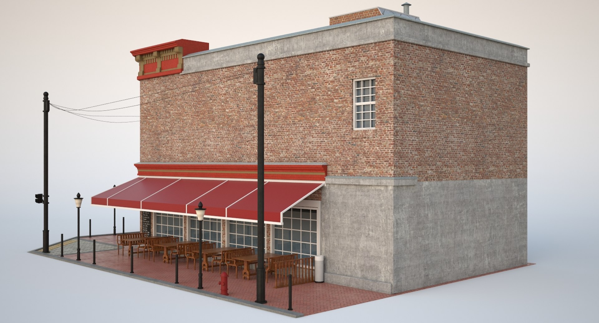 Building Pub 3D - TurboSquid 1406841