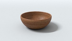 3D laos Wooden Bowl model