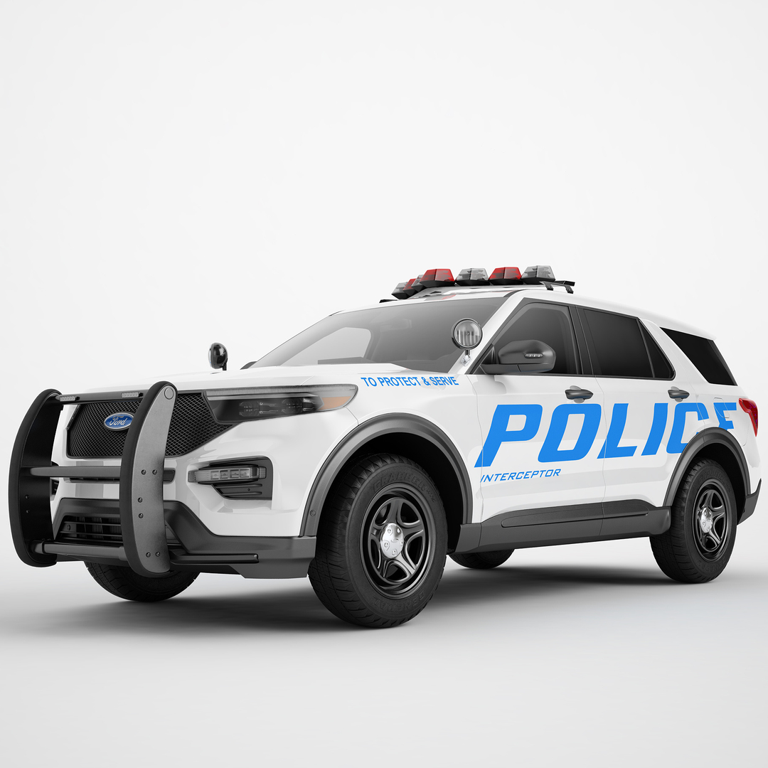 Ford Explorer 2020 Police 03 3D model - TurboSquid 1726486