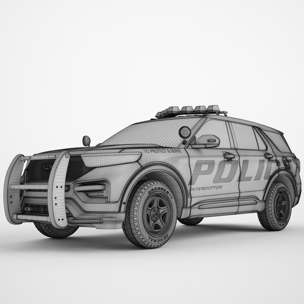 Ford Explorer 2020 Police 03 3D model - TurboSquid 1726486