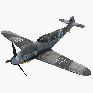 Messerschmitt BF109G-6 "Yellow 1" Rigged