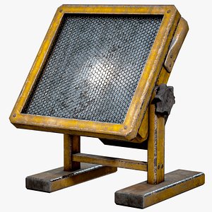 3D model Industrial Floor Lamp PBR