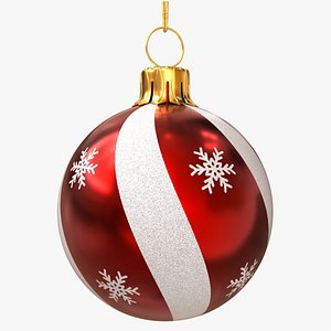 Red Christmas Ornament Snowflake Design &ndash; Christmas Decoration