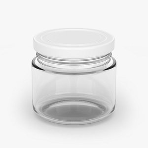 glass jar 200ml 3D model