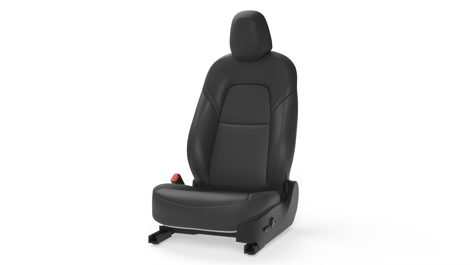 Tesla Model 3 Left Seat Black Leather 3D model preview