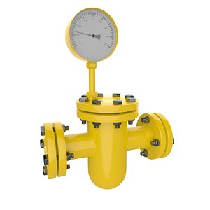 meter gas pipe model