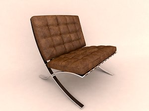 skin armchair chair 3ds