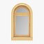 3D set windows solid wood
