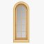 3D set windows solid wood