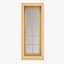 3D set windows solid wood