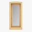 3D set windows solid wood