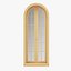 3D set windows solid wood